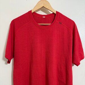 Lululemon Mens Metal Vent Tech S/S Shirt Red - S
